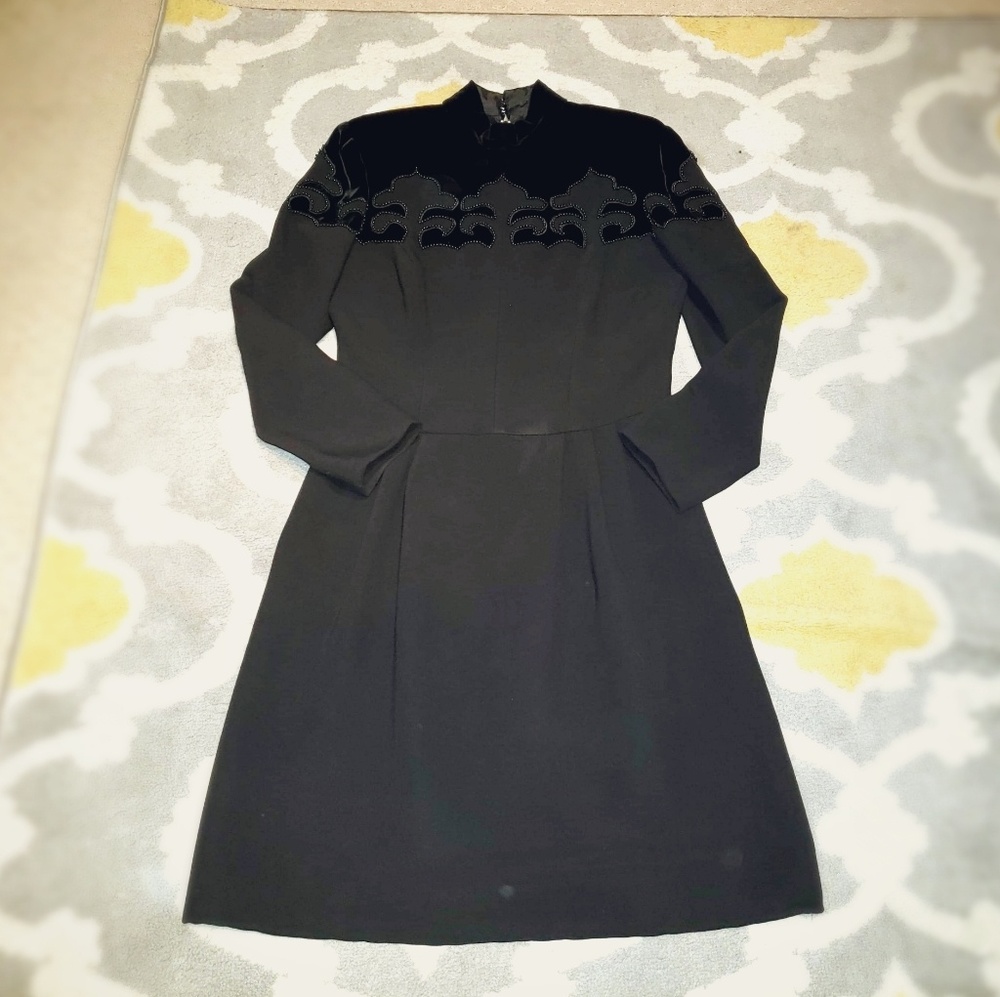 Angel Sanchez Designer black pearl & dress vintage